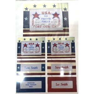 Support Our Troops Counted Cross Stitch Pattern By Cross Stitch Wonders